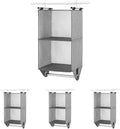 Whitmor 2-Section Closet Organizer - Crosshatch Gray (Pack of 4)