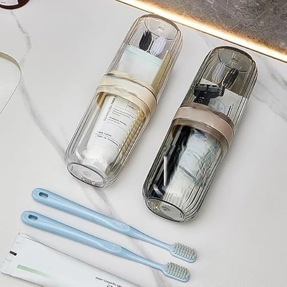 Portable Transparent Toothbrush Case –Travel Toothbrush Holder, Protective Hygiene Cover for Home(Pack of 1)