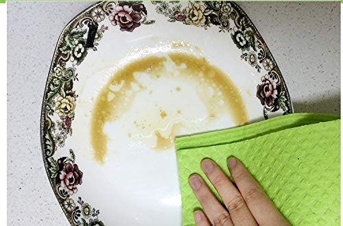 Reusable Cleaning Cellulose Sponge Cloths Absorbent Wipes Clean Kitchen Car Dish Eco-Friendly Dishcloth Hand Towel Auto (2 Pack (10pcs))