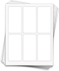 60 Labels for 4 oz Bottles, 5 x 2.5 inches, Waterproof White Vinyl (5 x 2.5 inches, 60 Labels)