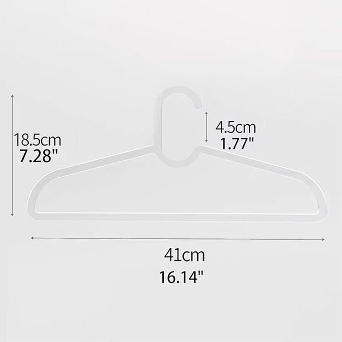 Clothes Hangers 30 Pack, 16" Heavy Duty Coat Hanger, Clear Acrylic Hangar, Non-slip Short Neck Hanger for Closet, Space Saving Slim Thin Perchas for Adult Suit, T-shirt, Jacket, Dress, Blouse Clothing
