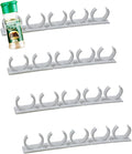 4 Pack 20-Clips Spice Gripper Clip Wall Mounted Kitchen Spice Jar Rack,Organizer Rack,Seasoning Jar Storage Holder,Bottles Clip,Cupboard Spice Rack Cabinet Door with Adhesive Tape