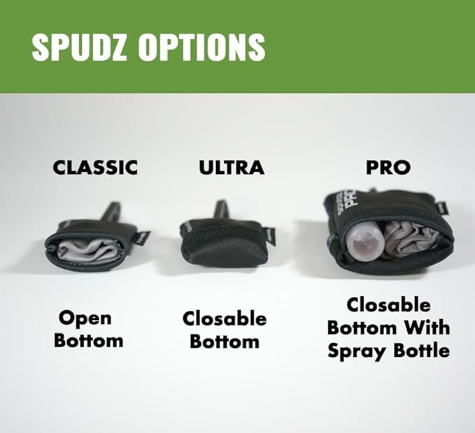 SPUDZ Ultra Microfiber Lens Cleaner – Closable Pouch, Clip-On, Washable – for Optics, Scopes, Glasses | Alpine Mountain Camo, 10 x 10 Inch (2-Pack)