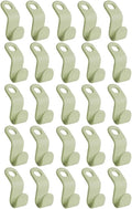 Clothes Hanger Connector Hooks 250 Pcs Plastic Clothes Hanger Cascade Hooks - Space Saving Connectors for Wardrobe Closet Organization for Heavy Duty Cascading Connection(Green)