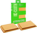 E-Cloth 2-Pack Window Cleaning Cloth - Streak-Free Glass & Mirror Cleaning Kit with Just Water, Glass Cleaning Cloth, Microfiber Towel Kit for Windows, Car Windshield, Mirrors - Tangerine Orange