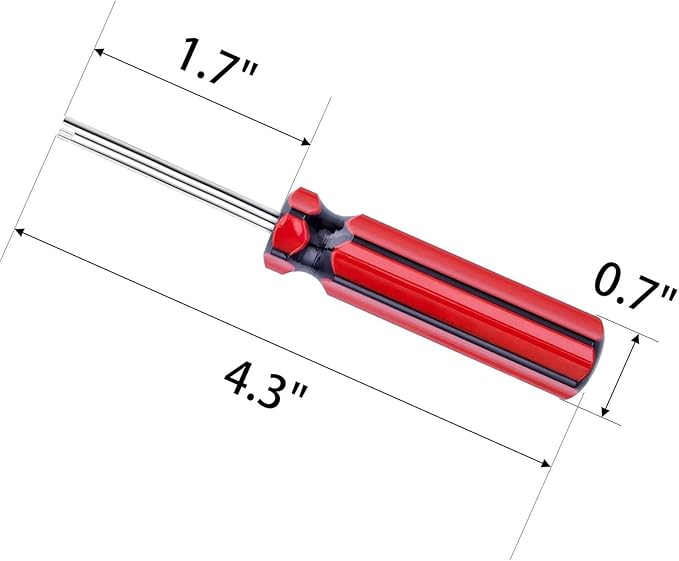 10 Pcs 6523339 Valve Core Removal Tool w/4 Tire Valve dust Cap Automotive Car Motorcycle Truck Bike Screwdriver Valve Stem Core Remover Tire Repair Install Tool