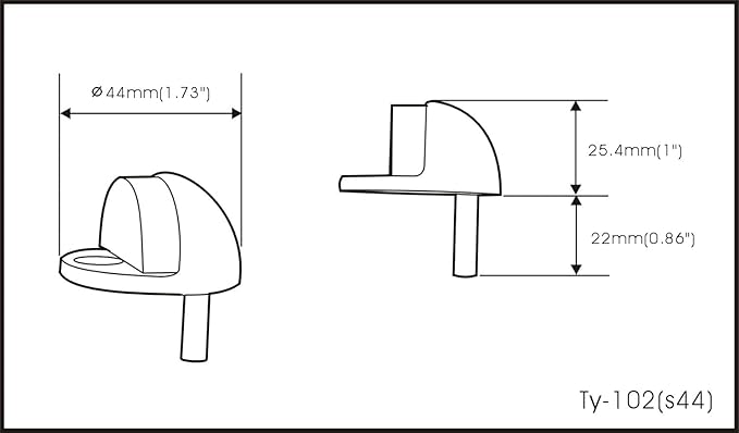 QCAA Solid Brass Low Dome Floor Door Stop, 1/4"-3/4" Clearance from Floor Buttom, Matte Black, 2 Pack, Made in Taiwan