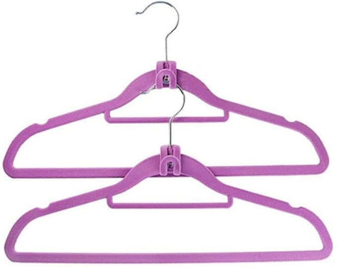 20Pcs Mini Cascading Hooks Clothes Hanger Rack Connector for Plastic Metal Wood Flocked Hangers (Gray)