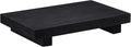 Nuogo Wood Riser Tray Soap, Stand Soap Tray for Kitchen Sink, Wood Pedestal for Kitchen Counter Sink Stand Decorative Rustic Bathroom Dishes Plant Bottles Candles Display(9 x 6 Inch,Black)