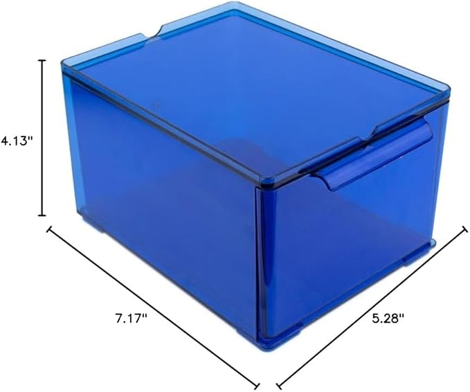 IDEËN Multi-Purpose Acrylic Box - Organize with Style (Blue)