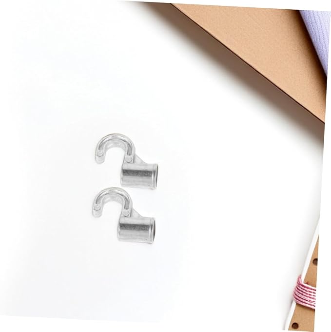 Aluminum Alloy Wardrobe Hooks 2pcs Closet Rod Hooks for Bedroom Kitchen Bathroom Organize Space