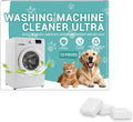 Washing Machine Cleaner Descaler 12 Pack - Deep Cleaning Tablets For Front Loader & Top Load Washer,Helps Remove Residue, Hard Water Buildup & Odor-Causing Deposits (1 pcs)