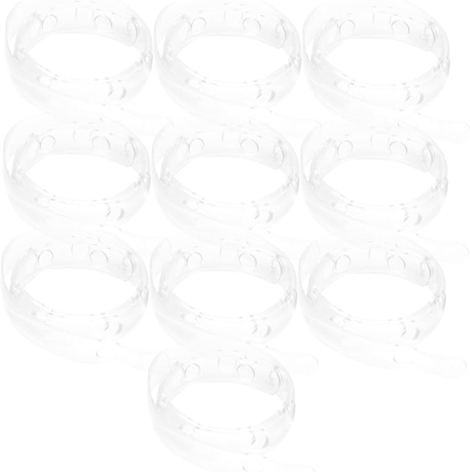 OUNONA 10pcs Space-Saving Hanger Connectors for Heavy Clothes Plastic Hanging Strips with Closet Organizers for Neat Clothing Storage