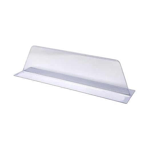 Lightweight T Shaped Transparent PVC Plastic Shelf Divider - Free Standing Organizer - 10 Pack