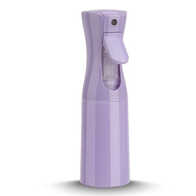 Spray Bottle for Hair (6.8OZ /200ML) Continuous Ultra Fine Mist Sprayer for Hair, Salons, Barber, Plants, Skin Care, Cleaning 1 Pack Purple