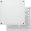 Legrand - OnQ 14 Inch Cable Management, In-Wall 20-Gauge Media Box, Structured Wiring Enclosure with 2.5 Inch Openings for Wires, Glossy White, EN1400