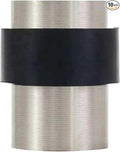 KHTUMEWARE 10 Pack 1-1/2 in Floor Door Stopper,Brushed Satin Nickel Door Stop,Wall Protector Commercial Door Bumper Wedge Decorative Cylindrical Install Door stoppers on The Floor