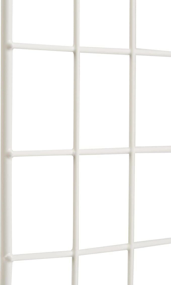 Amazon Basics Cube Wire Grid, 6-Cube, 12 x 12-Inches, White | Stackable, Storage Shelves