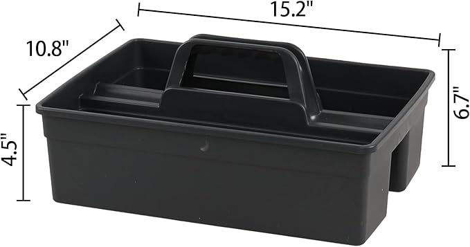 Ortodayes 6 Packs Cleaning Storage Caddy with Handle, Plastic Cleaning Supplies Caddy Shower Caddy