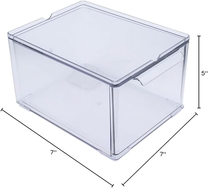 IDEËN Multi-Purpose Acrylic Box - Organize with Style (Transparent)