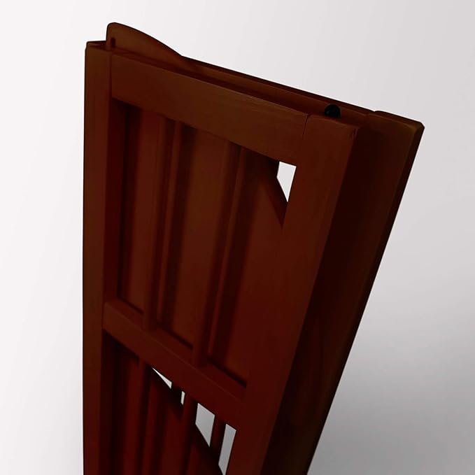 Casual Home Mission 4-Shelf Corner Folding Bookcase, Truffle Brown