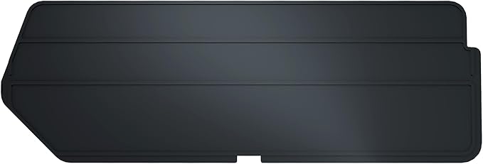Akro-Mils 40224 Plastic Length Dividers for AkroBins Stackable Storage Bins Model 30224, Custom Storage Inserts for Tools, Crafts & Supplies, 6-Pack, Black