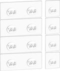 Shower Caddy Adhesive Replacement Hook, 8Pcs Heavy-Duty No Drilling Adhesive Stickers for Shower Caddy Shelves Basket Bathroom Organizer Hanging Hook, Wall Mount Sticker Strips Pads