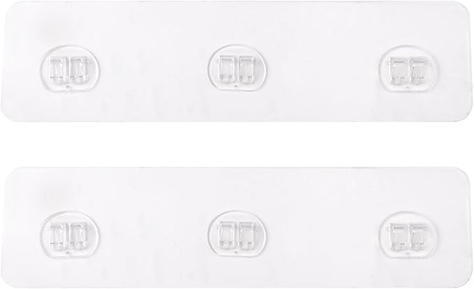 MUSSIN Shower Caddy Adhesive Replacement, 2 Pack Strong Shower Shelf Adhesive Hooks for Bathroom Storage Shelves Kitchen Racks