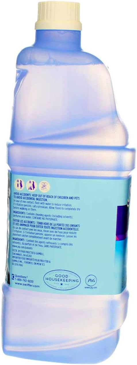SWIFFER 23679 1.25-Liter Wet Jet Multi-Surface Solution - Open Window Fresh - Quantity 4