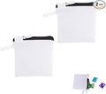 2 Pack In-Wash Scent Booster Beads Laundry Bag with Zipper Laundry Detergent Pacs Wash Bags for Soap Pacs Pods Sheets Scent Crystals Washing Machine Cleaner Descaler Deep Cleaning Tablets