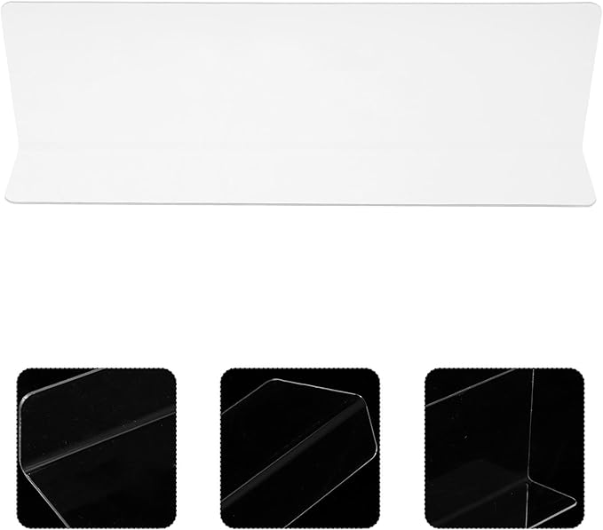 RUNROTOO Shelf Dividers -Shaped Flexible PVC Organizers for Closet, Retail Shelves and Dresser Storage
