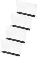 PATIKIL 4 Pack Shelf Dividers for Closet Organization, 7.9x1.6x4.8 Acrylic Magnetic Closets Separator Kitchen Cabinet Shelves Under Bed Blocker for Bedroom Kitchen Office, Clear