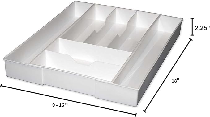 Dial Industries Expandable Silverware, Utensil and Cutlery Kitchen Drawer Organizer Tray