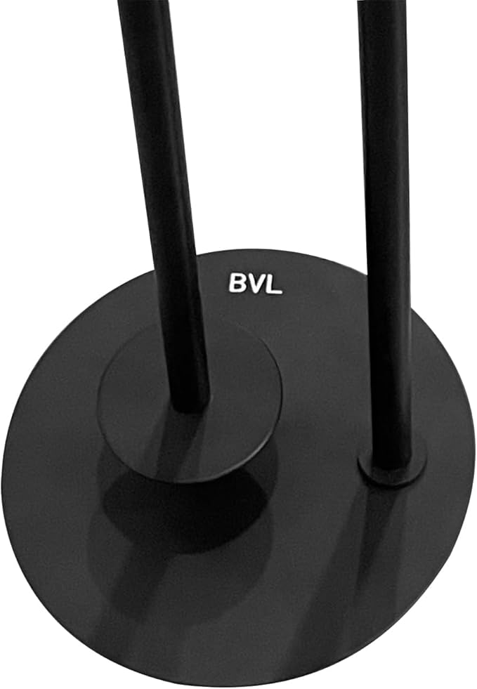 BVL Toilet Paper Holder Stand, Matte Black with Extra Heavy Base, Holds 5 Rolls, Waterproof Pad, Minimalist Design, 304 Stainless Steel, Rustproof & Space-Saving with Hook