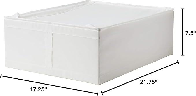 IKEA Skubb Storage Case White 803.000.47 Size 17 ¼x21 ¾x7 ½ "