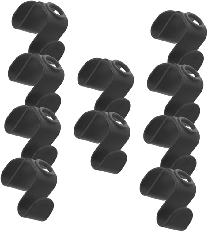 Luxshiny 30pcs Space Saving Hanger Connector Hooks for Closet Organization Double-Sided Clothes Hanger Strong Load-Bearing Easy to Use for Maximizing Wardrobe Storage