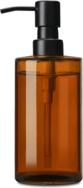 GMISUN Amber Glass Soap Dispenser, Hand Soap Dispenser for Bathroom, Dish Soap Dispensers for Kitchen, 12 fl oz/350ml Glass Bottle with Stainless Steel Pump, Modern Refillable Liquid Lotion Bottles