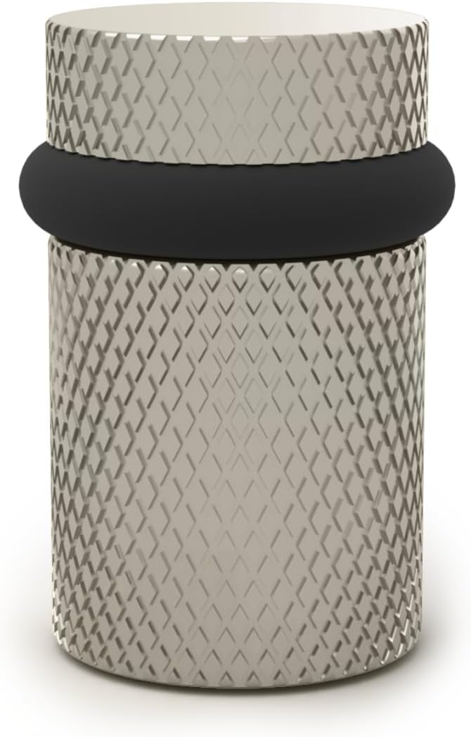 Mega Handles Knurled Floor Door Stopper, Quickly Installed Wall Protector, Wall Protectors from Door Knobs, Floor Door Stop with Mounting Hardware Included - Satin Nickel - 2 Inches