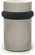 Mega Handles Knurled Floor Door Stopper, Quickly Installed Wall Protector, Wall Protectors from Door Knobs, Floor Door Stop with Mounting Hardware Included - Satin Nickel - 2 Inches