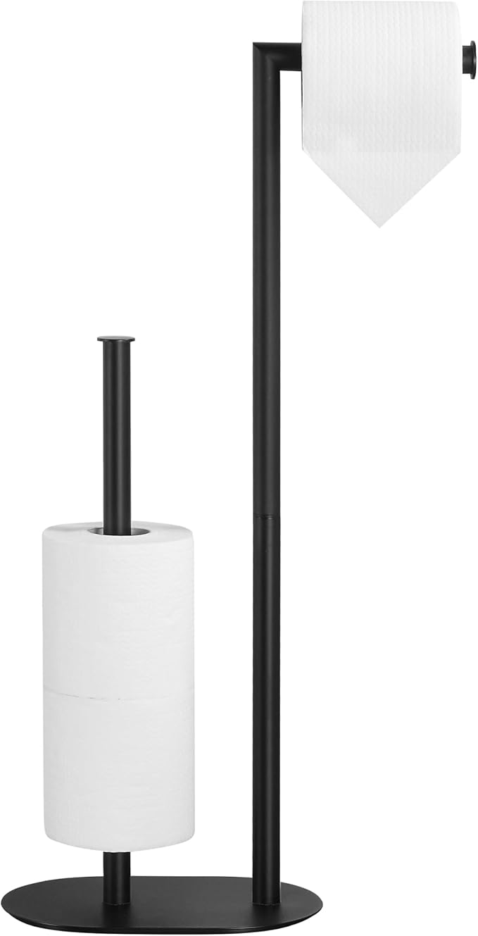 KLDKLD Black Toilet Paper Holder is Crafted from Premium Metal Material,ensuring it Remains Rust-Proof and Durable Over Years of use.