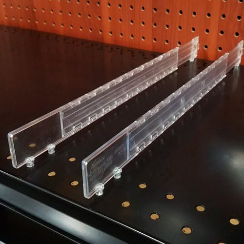 STORE FIXTURES DIRECT Adjustable Gondola Shelf Dividers - Retracting Item Organizer for Shelves 14" to 22" D - 50 Pack
