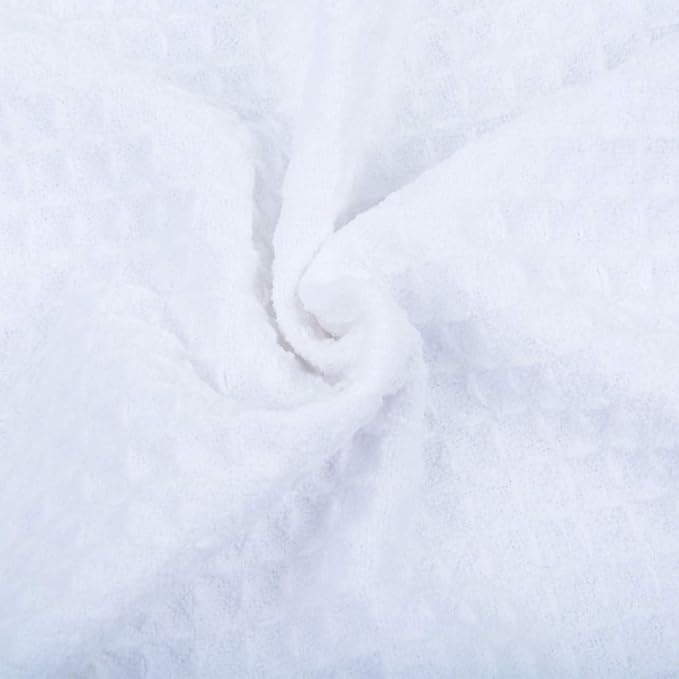 SINLAND Microfiber Dish Towel Kitchen Sublimation Towel Dishes Drying Towels and Kitchen Cleaning Cloth Waffle Towels 16inch X 24inch(3 Pack White)