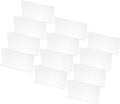PATIKIL 12 Pack Shelf Dividers for Closet Organization, 9.8x1.57x4.7 Acrylic Closets Separator Kitchen Cabinet Shelves Under Bed Blocker for Bedroom Kitchen Office, Clear