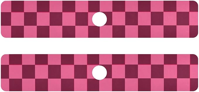 Checkered Hot Pink Kitchen Sink Splash Guard Sink Faucet Mat Faucet Handle Drip Catcher Drain Mats for Kitchen Bathroom Countertop Absorbent Dish Drying Pad 2Pack 30x5.4IN