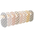 3 Sprouts Baby Closet Dividers Set of 8 - Clothes Organizer Toddler Hanger, Double-Sided Size Labels - Nursery Organization for Newborn Clothing, Infant to 2T Boy & Girl - Checkerboard