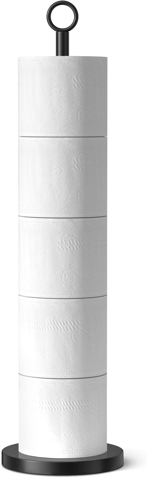 Toilet Paper Holder Stand(with Reserve Function), Free-Standing Spare Rolls Storage Holder, Stainless Steel