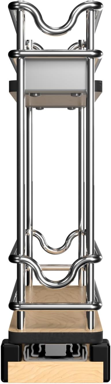 Rev-A-Shelf 3" Pullout Organizer for Cabinets, 2 Tier Narrow Upright Shelf, 5WU2-3N1-1