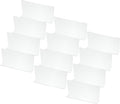 PATIKIL 12 Pack Shelf Dividers for Closet Organization, 11x1.57x4.7 Acrylic Closets Separator Kitchen Cabinet Shelves Under Bed Blocker for Bedroom Kitchen Office, Clear