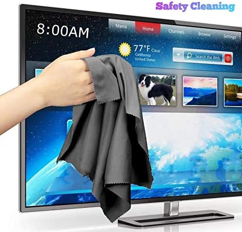 20"x20"(50x50CM) Extra Large Oversized Microfiber Cleaning Cloth, Ideal for Electronics and Screens, Lenses on Cameras, Binoculars, telescopes, All Types of Optical Glass (1Pack Gray)