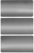 Royal Green Name Tag Stickers in Silver 4 inch x 2" inch (102mm x 51mm) 45 Pack